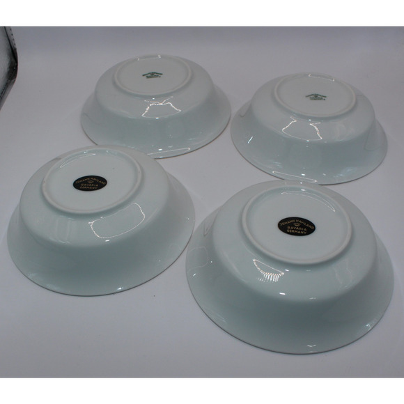 4 Vtg Johann Haviland China Berry/Dessert Bowls Sweetheart Rose Bavaria Germany - Picture 8 of 14